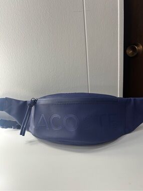 Lacoste Men's Deep Blue Textured Belt Bag